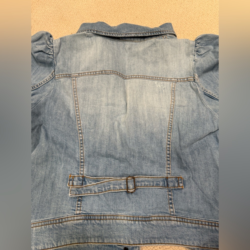 Retrofete Ada Denim Jacket with Puff Sleeves - Picture 8 of 8